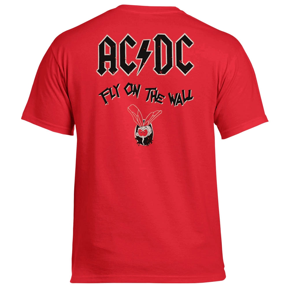 Футболка AC/DC Fly On The Wall червона 0