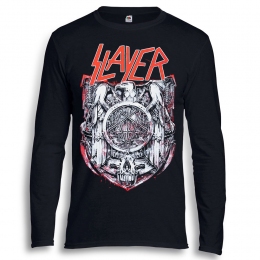 Футболка довгий рукав SLAYER Щит з орлом