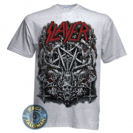 Футболка SLAYER Pentagram меланжева